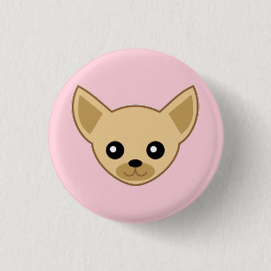 Chihuahua Face 3 Cm Round Badge