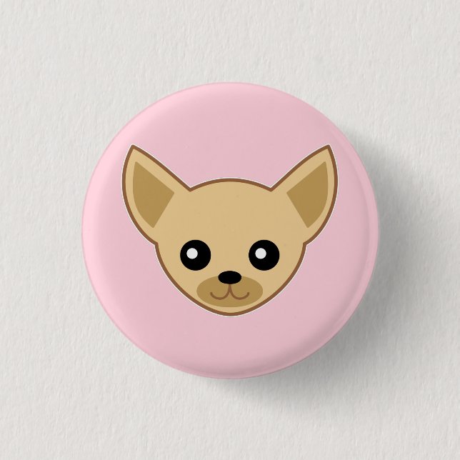 Chihuahua Face 3 Cm Round Badge (Front)
