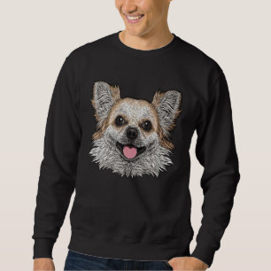 Chihuahua Face Cute Chihuahua Dog Breed Animal For Sweatshirt