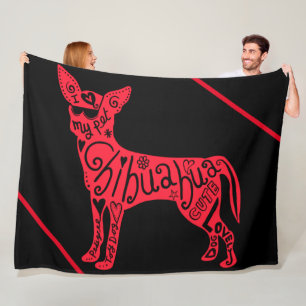 "CHIHUAHUA"   FLEECE BLANKET