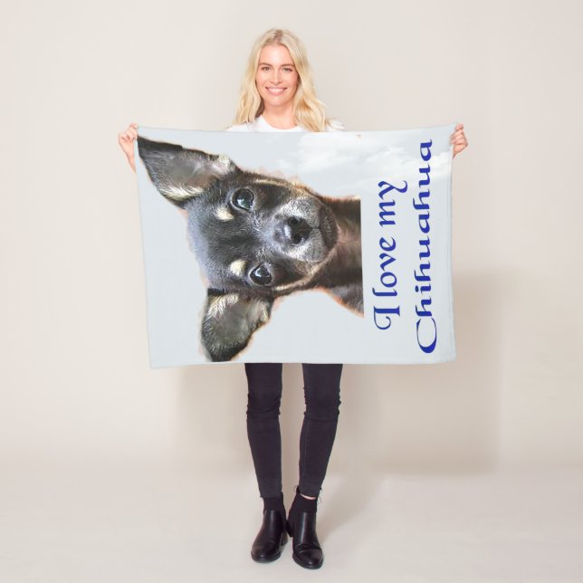Chihuahua Fleece Blanket (In Situ)