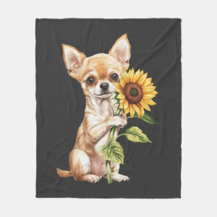 Chihuahua fleece blanket