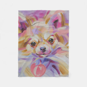 Chihuahua fleece blanket