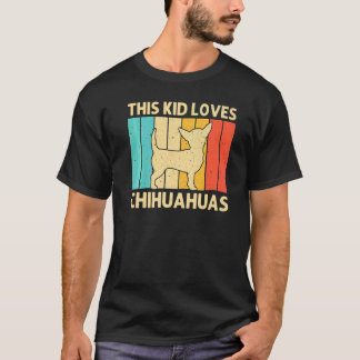 Chihuahua For Kids Boys Pet Owner Dog Chiwawa T-Shirt