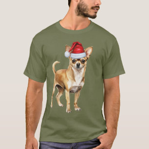 Chihuahua Funny Christmas Santa Dog T-Shirt