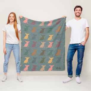 Chihuahua Gift Blanket, Cosy Dog Lover Throw Fleece Blanket