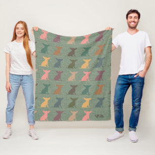 Chihuahua Gift Blanket, Cosy Dog Lover Throw Fleece Blanket