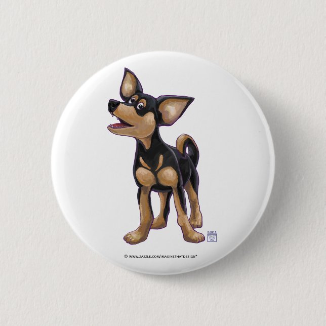 Chihuahua Gifts & Accessories 6 Cm Round Badge (Front)