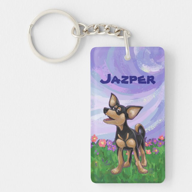 Chihuahua Gifts & Accessories Key Ring (Front)