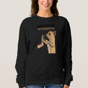 Chihuahua Grandma Dog Mother´s Day Women Raglan Sweatshirt