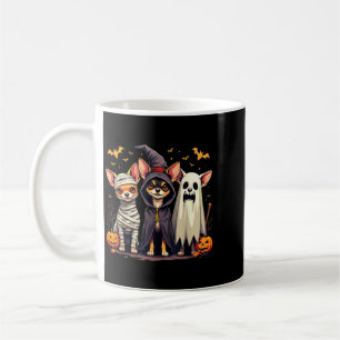 Chihuahua Halloween Costume Mummy Witch Ghost Dog Coffee Mug