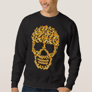 Chihuahua Halloween Costume Scary Skull Chihuahua Sweatshirt