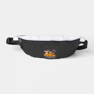 Chihuahua Halloween Pumpkin Witch Dog Design Bum Bags