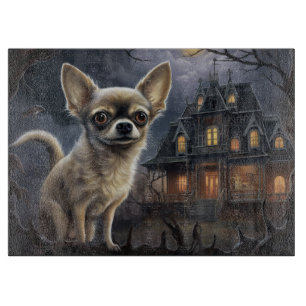 chihuahua Halloween Scary  Cutting Board