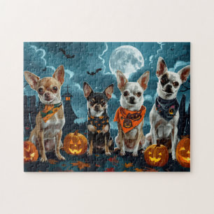 Chihuahua Halloween Spooky Jigsaw Puzzle