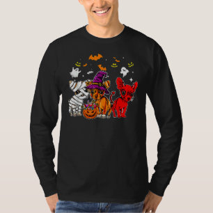 Chihuahua Happy Halloween Cute Mummy Witch Demon C T-Shirt