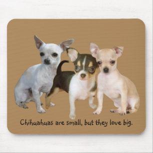 Chihuahua Happy Trio Mousepad