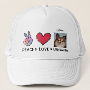 Chihuahua Hat Peace Love Dog Lovers