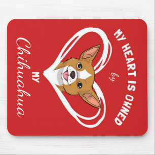 Chihuahua Heart_Dog Lover Mouse Mat