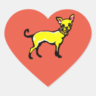 Chihuahua Heart Sticker
