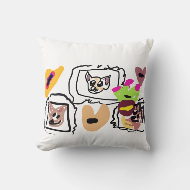 Chihuahua hearts  cushion (Front)
