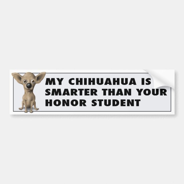 Chihuahua Honour CHI1 Bumper Sticker (Front)