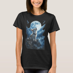 Chihuahua howling to the moon vintage funny T-Shirt