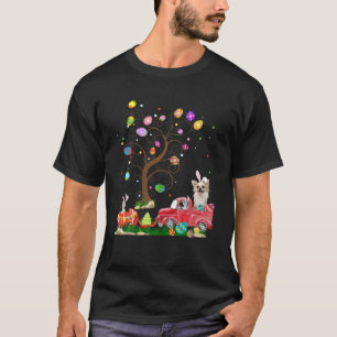 Chihuahua Hunt Egg Tree Vintage Truck Easter Day T-Shirt
