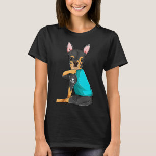 Chihuahua I Love Dad Tattoo T-Shirt