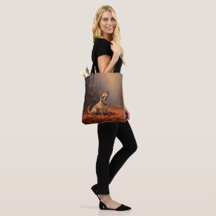 Chihuahua in Autumn Leaves Fall Inspire  Tote Bag