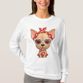 Chihuahua in the Guise of a Retro Beauty T-Shirt