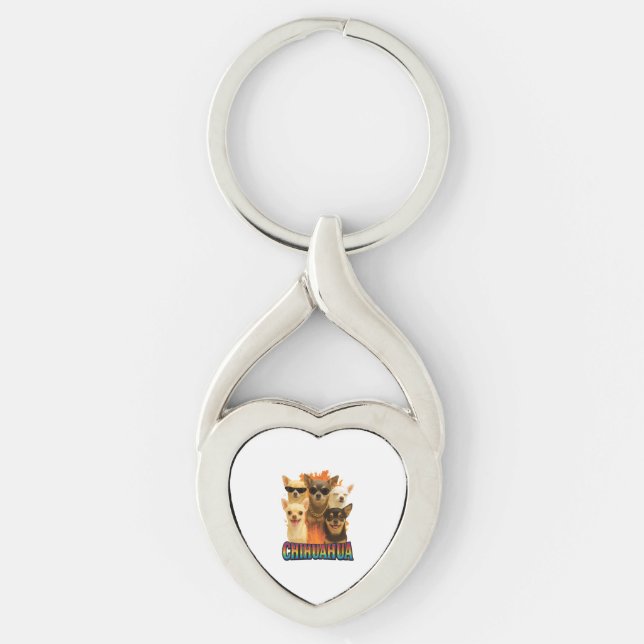Chihuahua     key ring (Front)