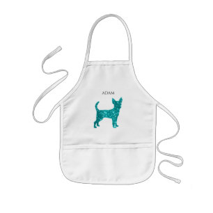 Chihuahua kids apron. Personalised name. Apron