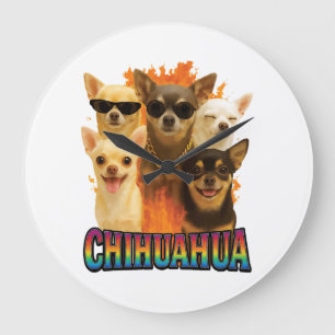 Chihuahua large clock