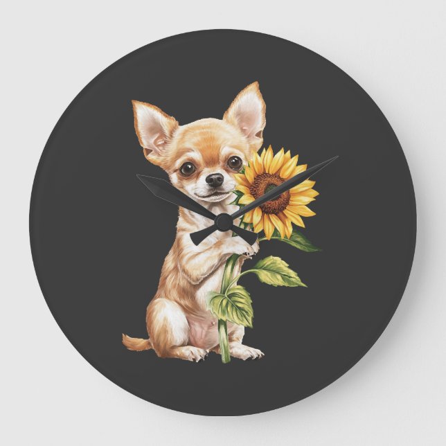 Chihuahua   large clock (Front)