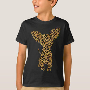 Chihuahua Leopard Print Dog Pup Animal Lover Women T-Shirt