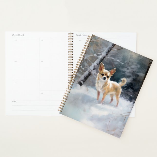 Chihuahua  Let It Snow Christmas Planner (Display)
