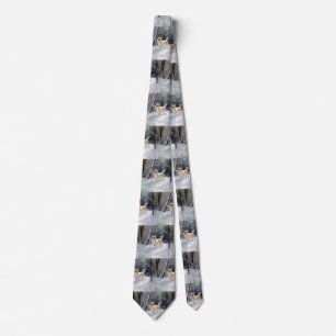 Chihuahua Let It Snow Christmas Tie