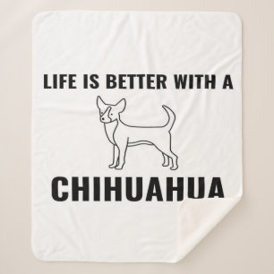 Chihuahua life_Dog Lover Sherpa Blanket