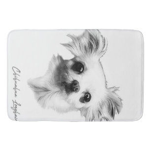 Chihuahua longhair dog_Dog Lover Bath Mat