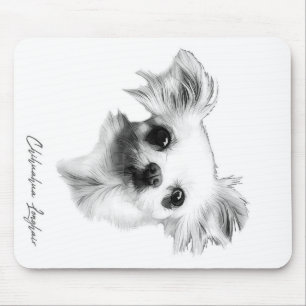 Chihuahua longhair dog_Dog Lover Mouse Mat