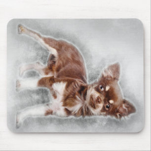 Chihuahua looking at camer_Dog Lover Mouse Mat