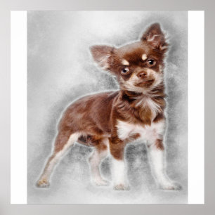 Chihuahua looking at camer_Dog Lover Poster