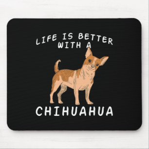 Chihuahua Love - Chiuaua Dog Mum Lovers Saying Chi Mouse Mat