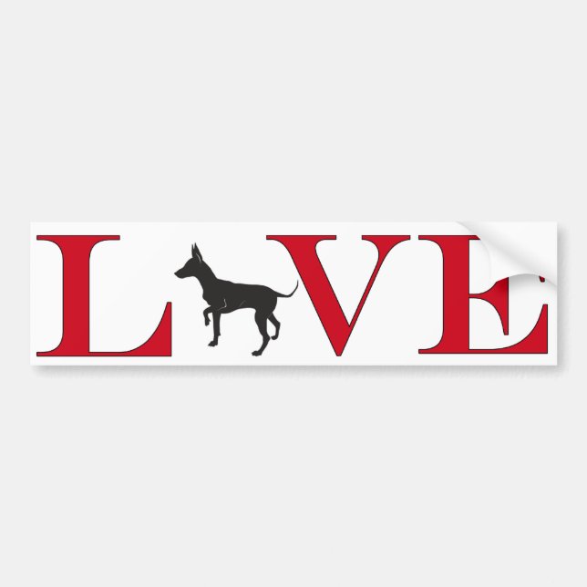 Chihuahua Lover Bumpersticker Bumper Sticker (Front)