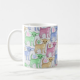 Chihuahua Lover Colourful Pattern Coffee Mug