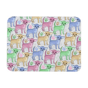 Chihuahua Lover Colourful Pattern Magnet