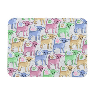 Chihuahua Lover Colourful Pattern Magnet