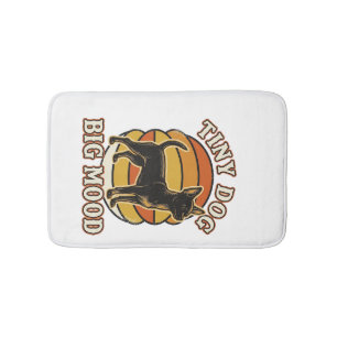 Chihuahua Lover Shirt Retro Engraved Dog Humour De Bath Mat