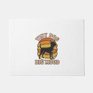 Chihuahua Lover Shirt Retro Engraved Dog Humour De Doormat